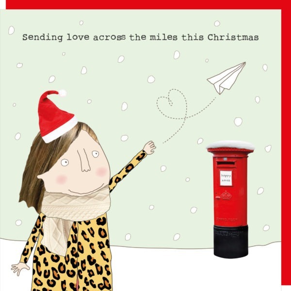 Rosie Made A Thing Christmas Card - Sending Love Across the Miles