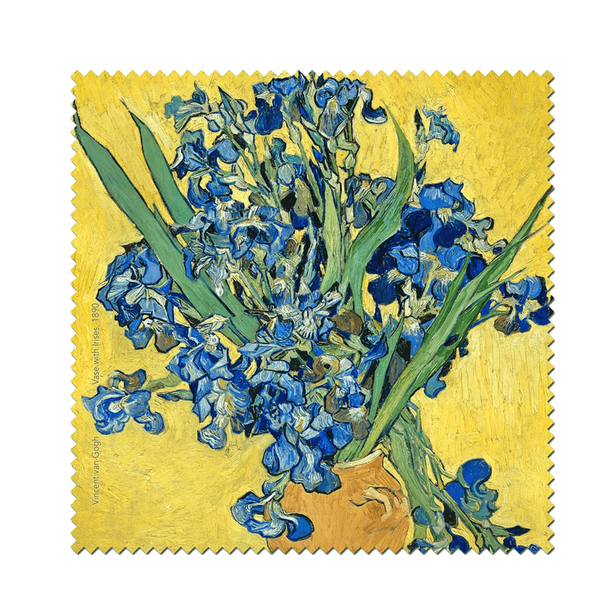 COLORATHUR - MICROFIBRE CLOTH | VAN GOGH | BLUE IRISES IN VASE