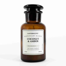 Laden Sie das Bild in den Galerie-Viewer, Lanterncove - Dispensary – 6.5 oz Soy Wax Candle – Coconut and Amber
