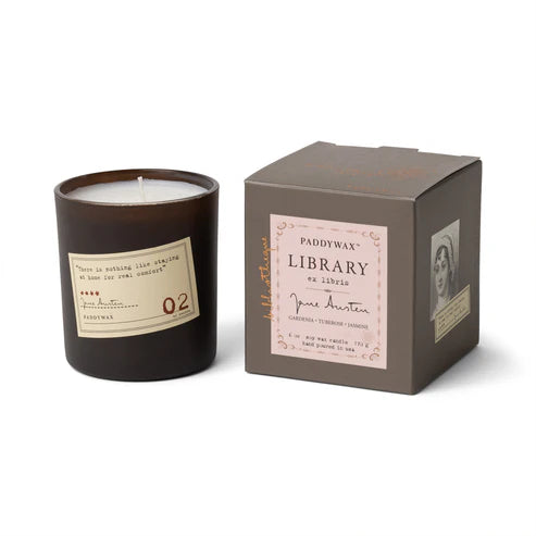 Jane Austen candle
Literary-inspired candles
Book lover gift ideas