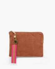 Load image into Gallery viewer, Paige Clutch - Gingerbread Suede
