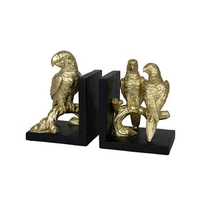 PARROT BOOKENDS | GOLD