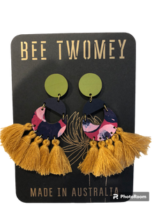 Bee Twomey Small Drop Earrings - Surgical Steel Posts