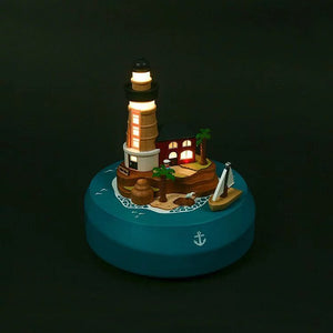 Wooderful Life Lighthouse Music Box