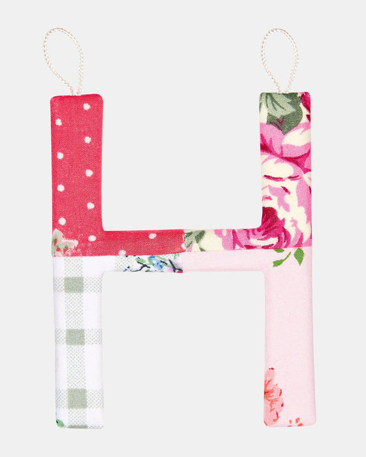 Toshi Letter "H" - Amigo Fabric Alphabet Patch