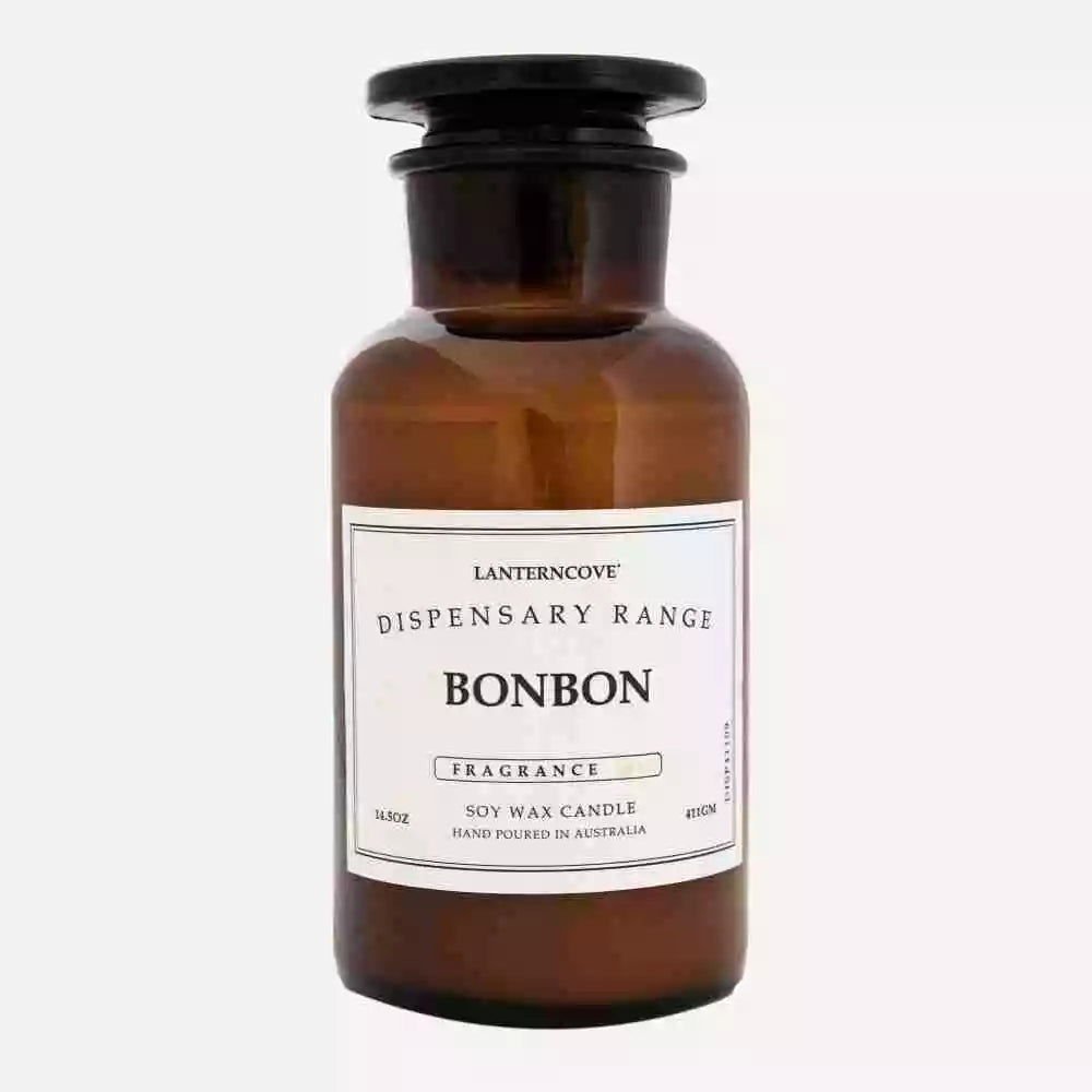 Lanterncove - Dispensary – 14.5 oz Soy Wax Candle – Bonbon (Caramel)