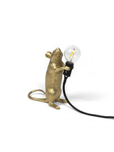 Load image into Gallery viewer, Mouse Lamp Gold Step
