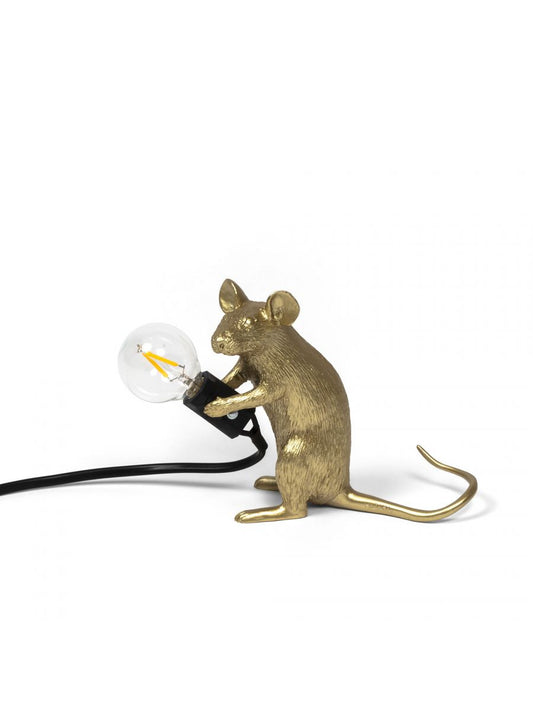 Mouse Lamp Gold Mac