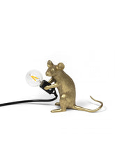Load image into Gallery viewer, Mouse Lamp Gold Mac
