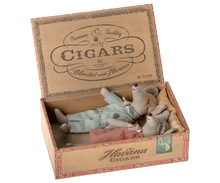 Load image into Gallery viewer, Last one left - Mum and dad mice in cigarbox
