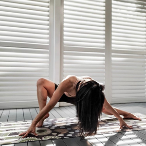 Yoga and Pilates Mat - Kalkatungu by Glenda McCulloch