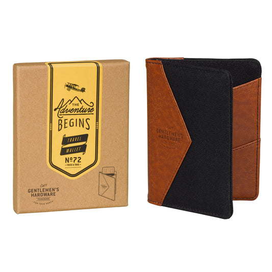 GENTLEMEN'S HARDWARE Travel Wallet - Charcoal