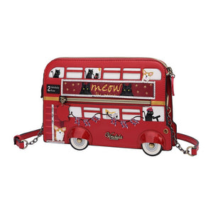 London Cats and Corgis Bus Pouch Bag