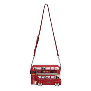 London Cats and Corgis Bus Pouch Bag