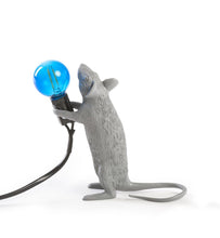 Load image into Gallery viewer, Mouse Lamp Standing Grey
