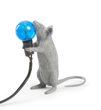 Load image into Gallery viewer, Mouse Lamp Standing Grey
