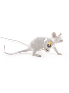Mouse Lamp Lie down White